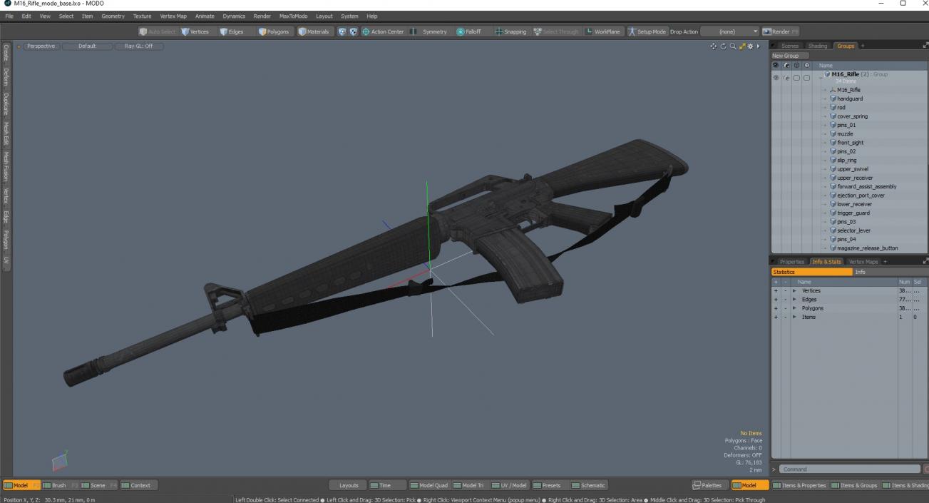 M16 Rifle(1) 3D