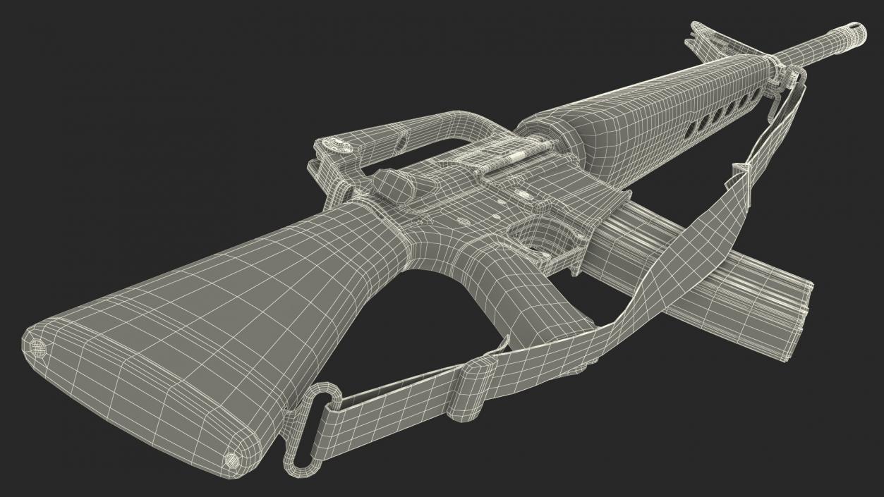 M16 Rifle(1) 3D