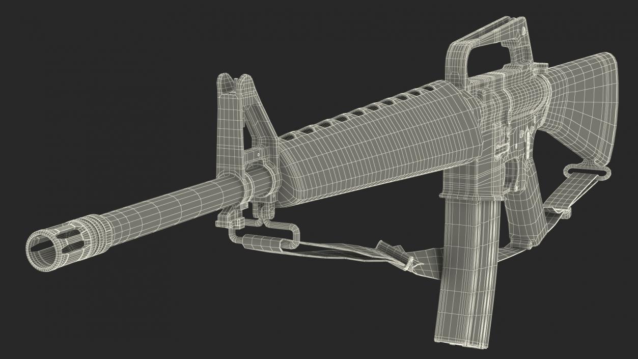 M16 Rifle(1) 3D