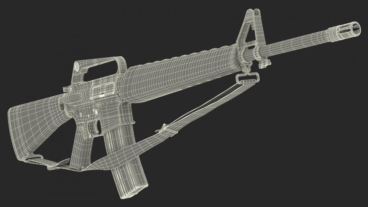 M16 Rifle(1) 3D