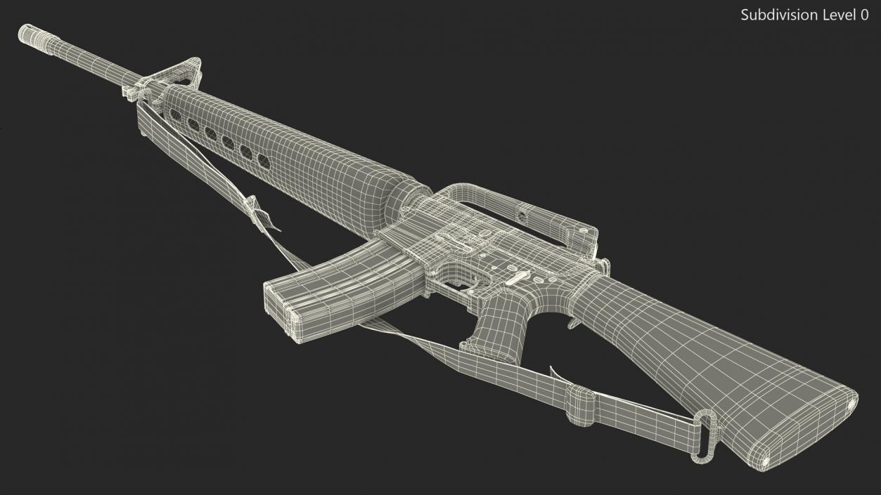 M16 Rifle(1) 3D