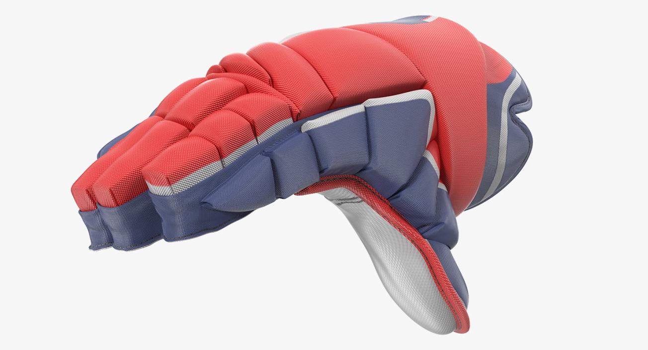 Hockey Player Gloves Rigged 3D