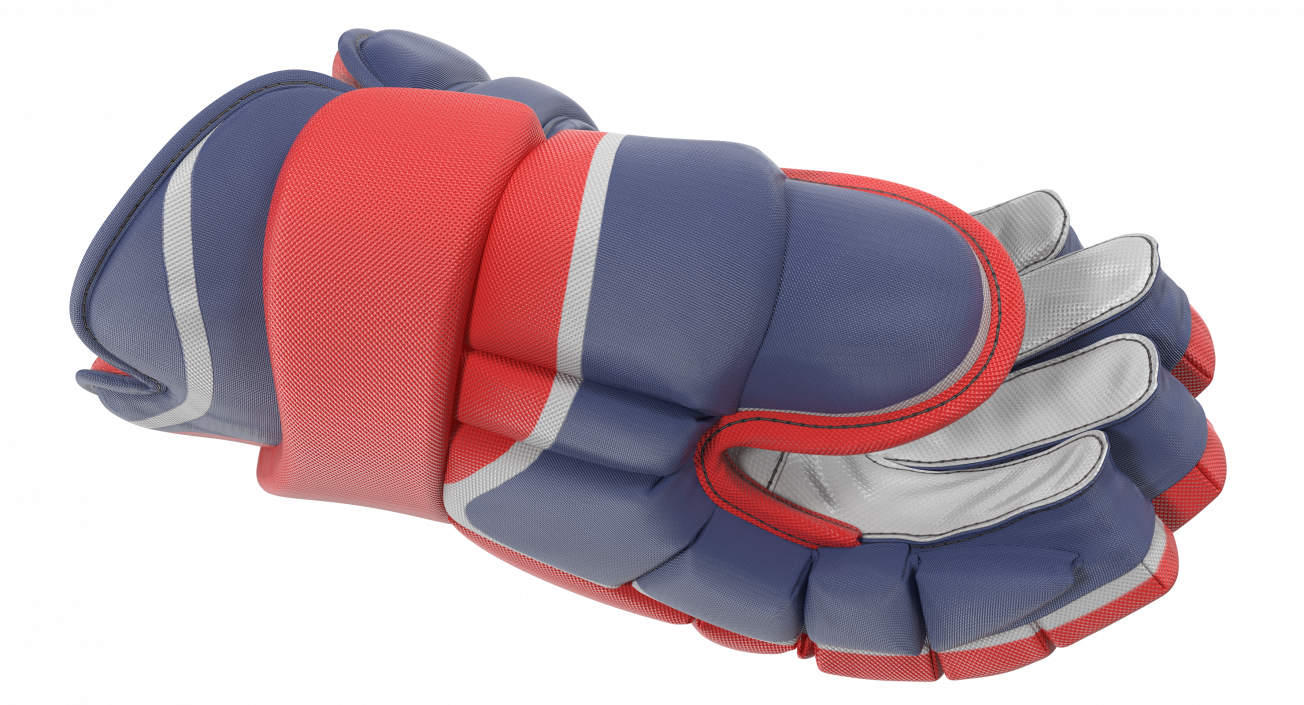 Hockey Player Gloves Rigged 3D