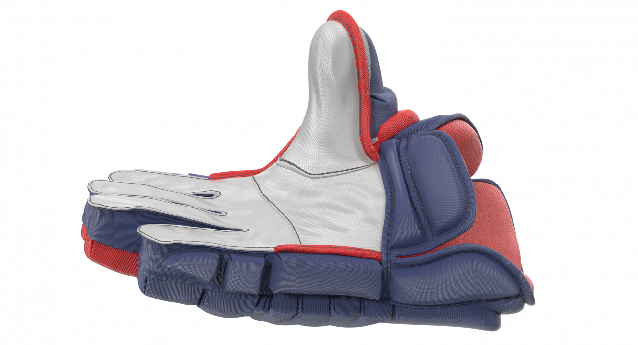 Hockey Player Gloves Rigged 3D