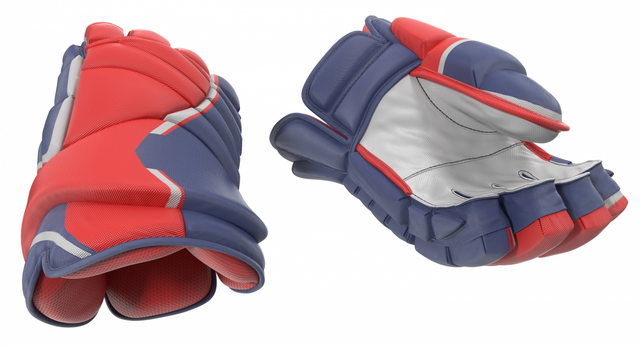 Hockey Player Gloves Rigged 3D