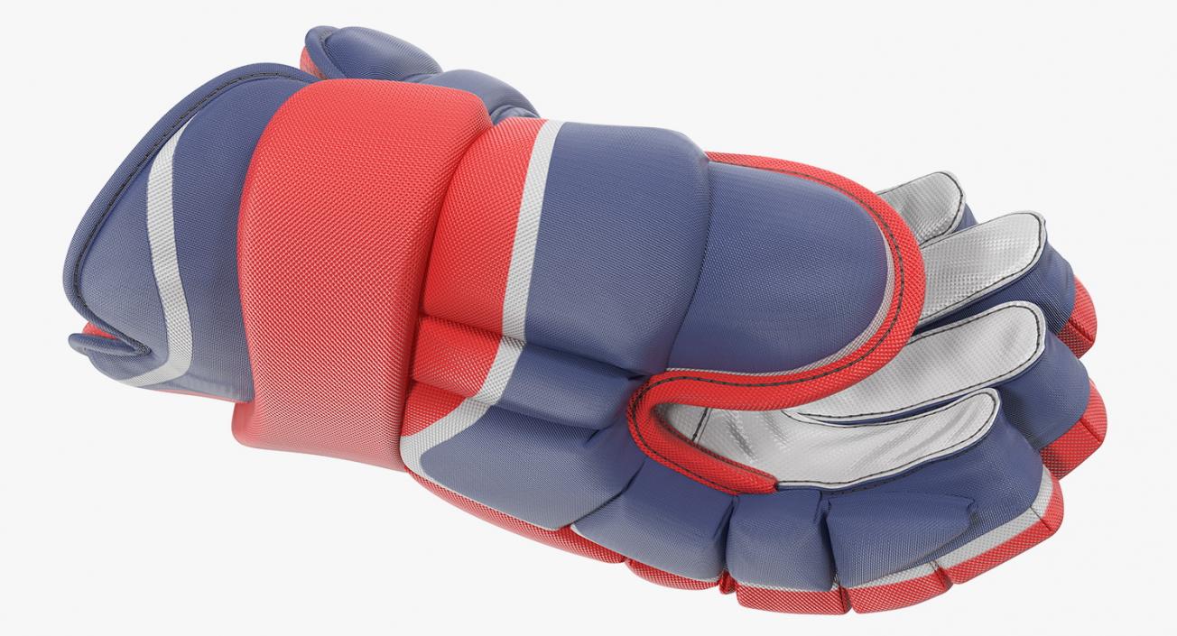 Hockey Player Gloves Rigged 3D