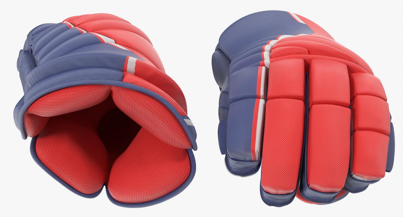 Hockey Player Gloves Rigged 3D