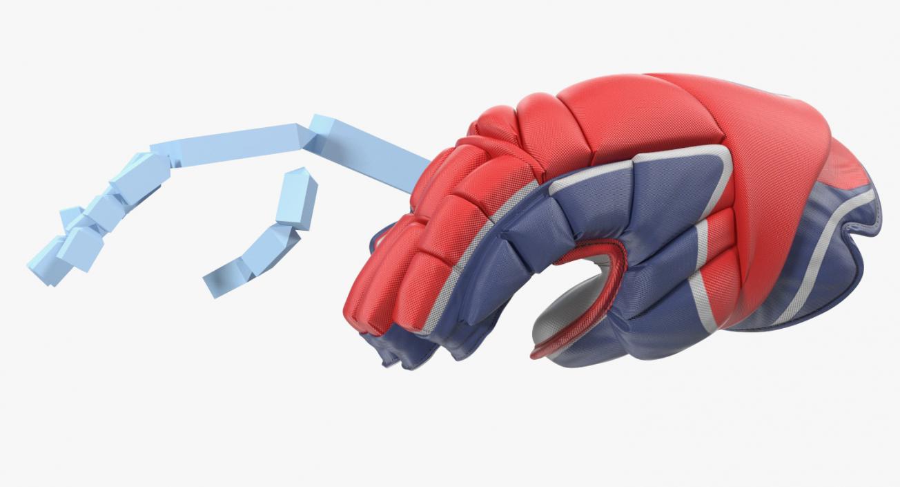 Hockey Player Gloves Rigged 3D