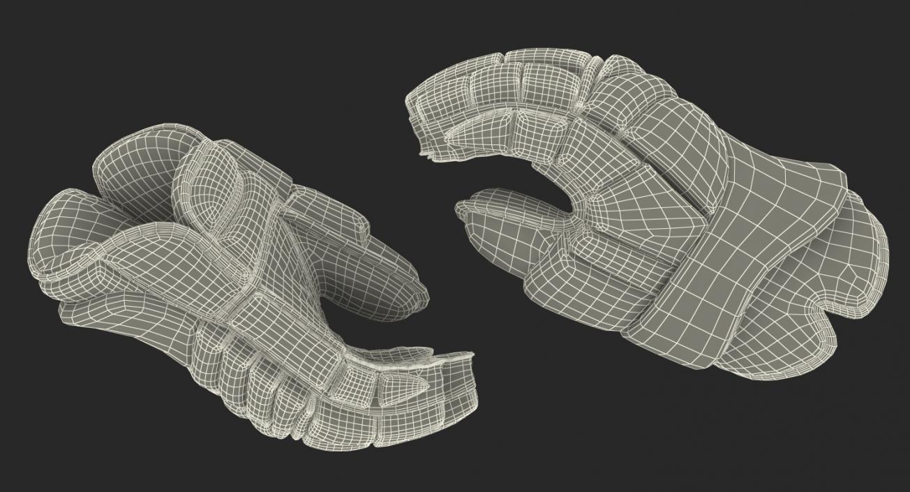 Hockey Player Gloves Rigged 3D