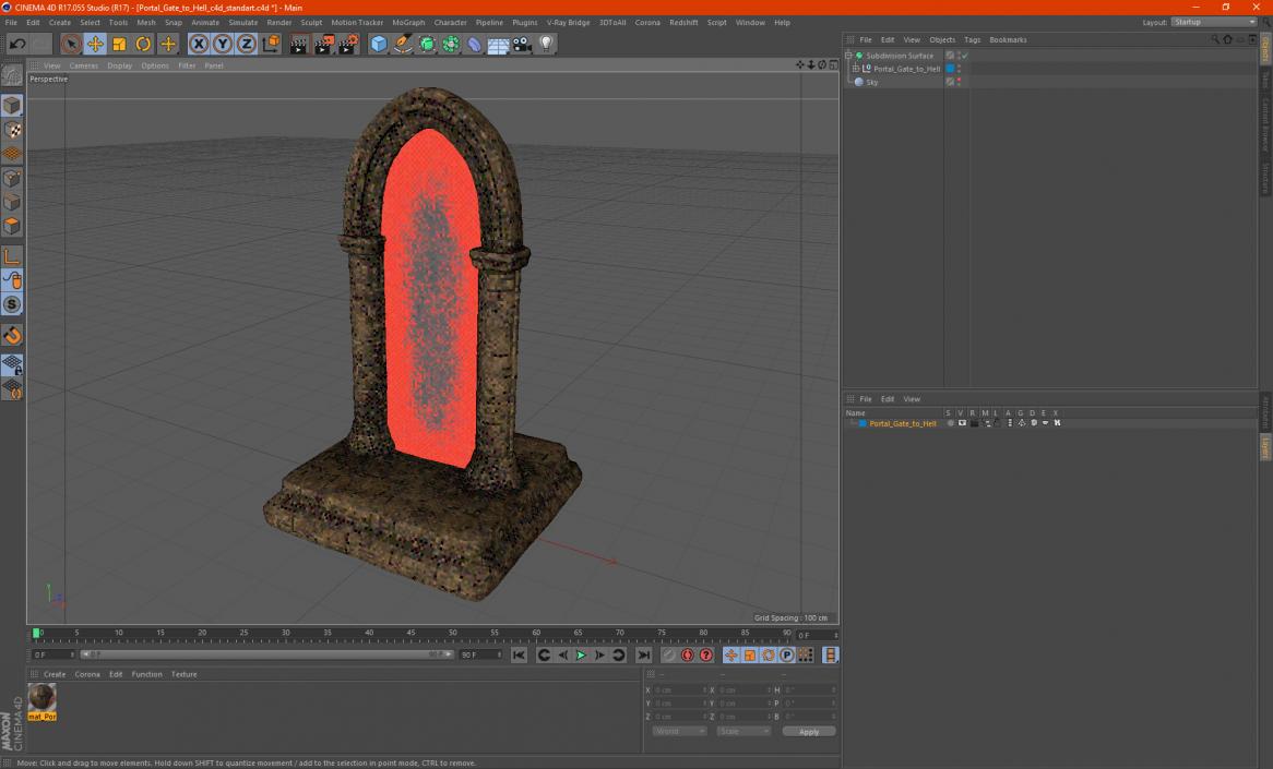 Portal Gate to Hell 3D model