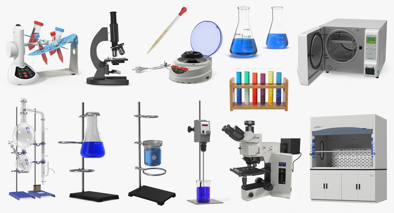 3D Lab Equipment Collection 6