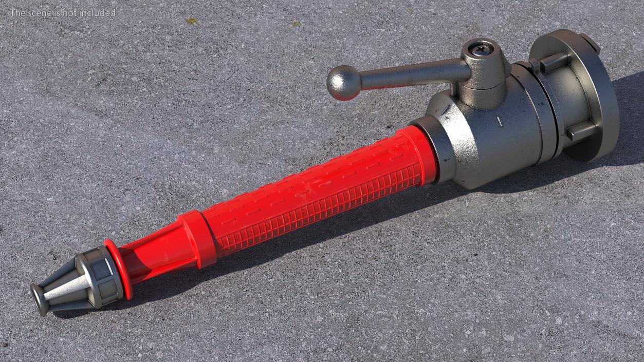 3D Plastic Fire Fighting Hose Nozzle model