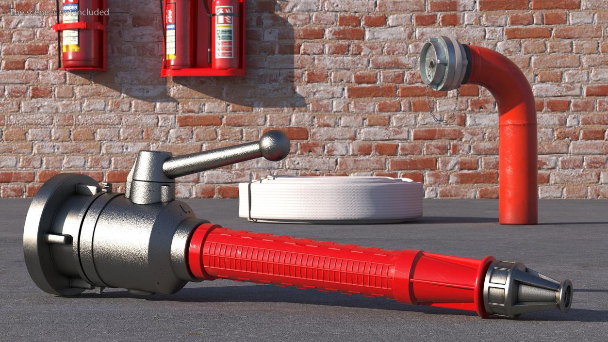 3D Plastic Fire Fighting Hose Nozzle model