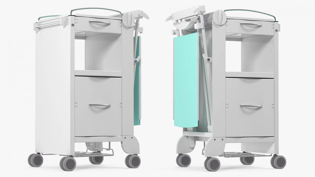 3D Self Service Bedside Cabinet model