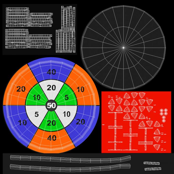 3D Classic Sticky Target Board Game Set