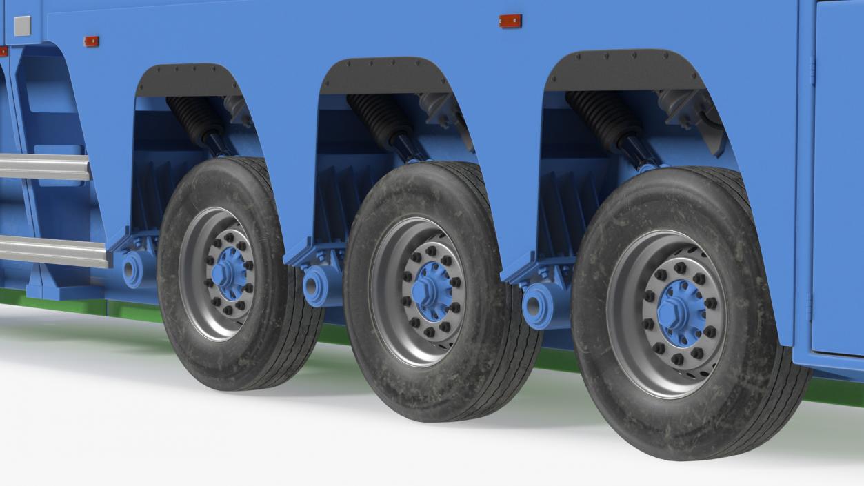 Concrete Panel Semi Trailer Loaded 3D model