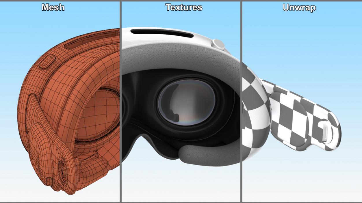 3D Apple Vision Pro 2 model