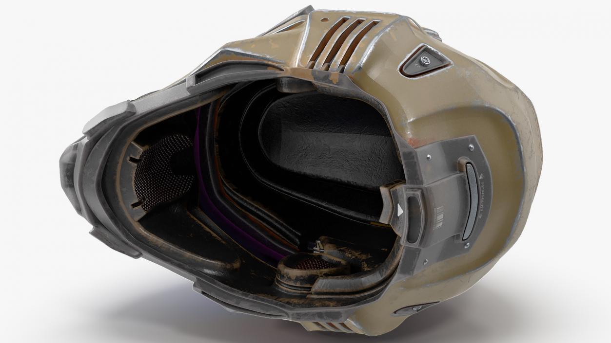 3D Sci Fi Futuristic Military Helmet model