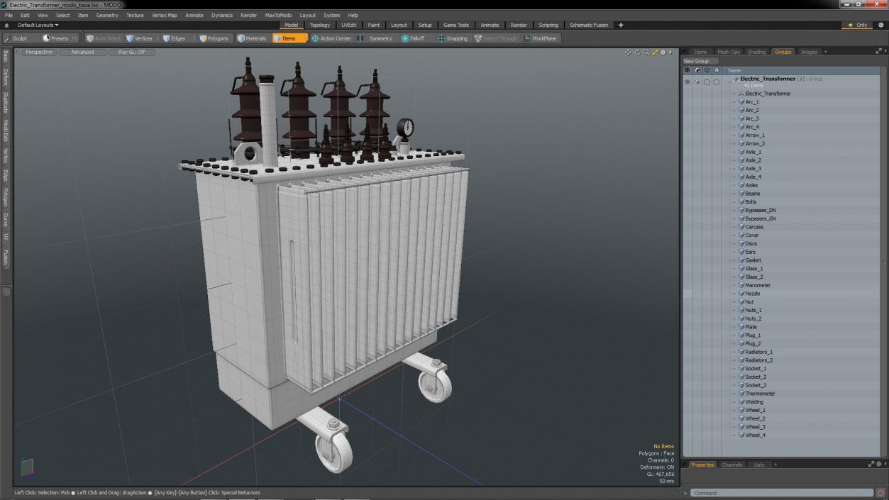 3D model Electric Transformer