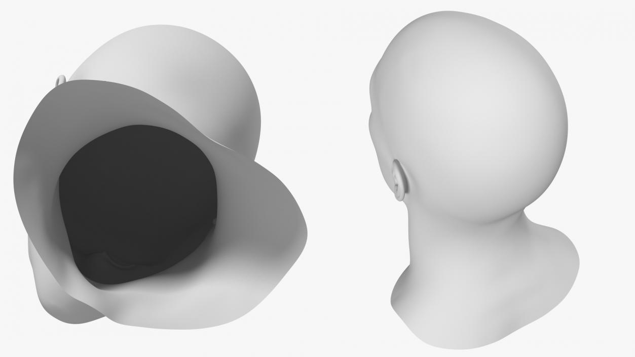 Male Mannequin Head 3D model