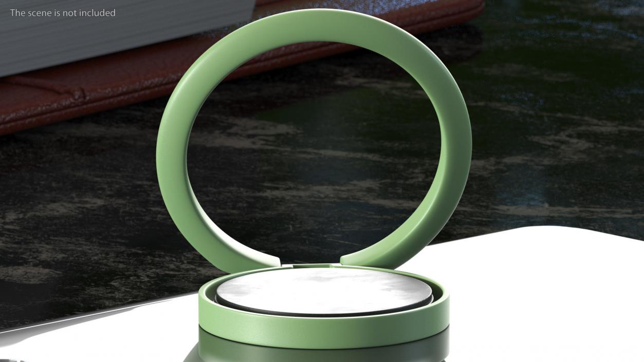 3D model Finger Ring Phone Holder Green