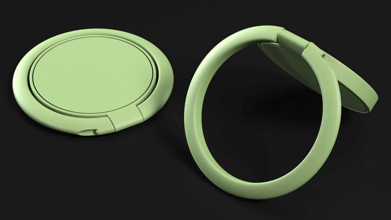 3D model Finger Ring Phone Holder Green