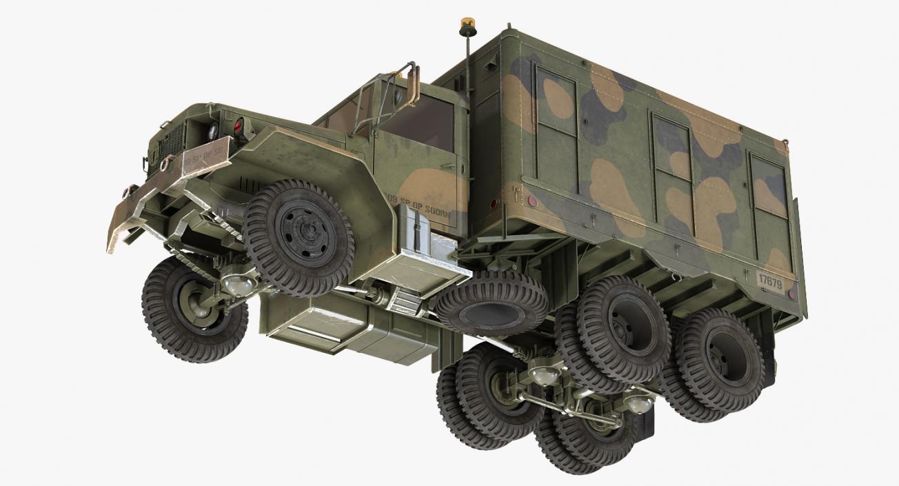 US Truck M109 Shop Van Rigged 3D model