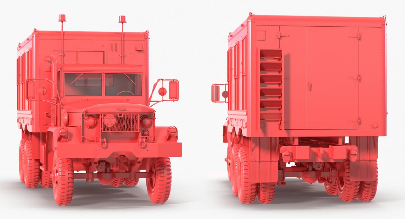 US Truck M109 Shop Van Rigged 3D model