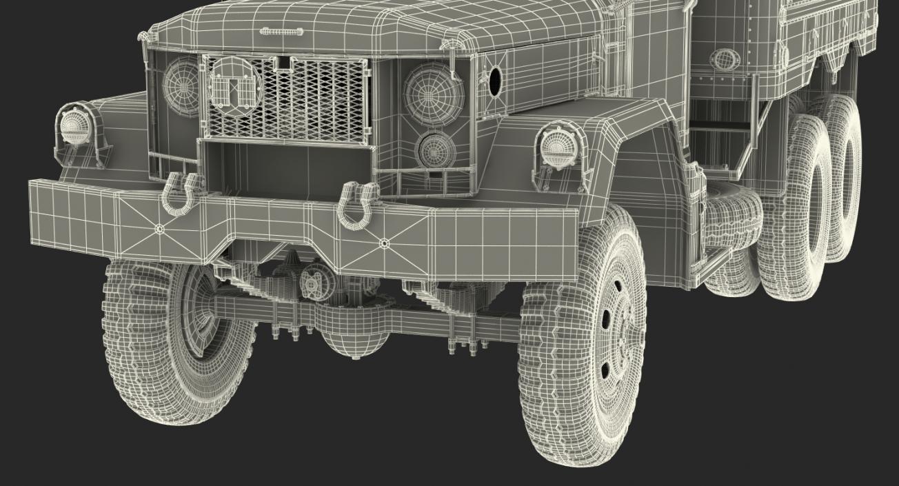 US Truck M109 Shop Van Rigged 3D model