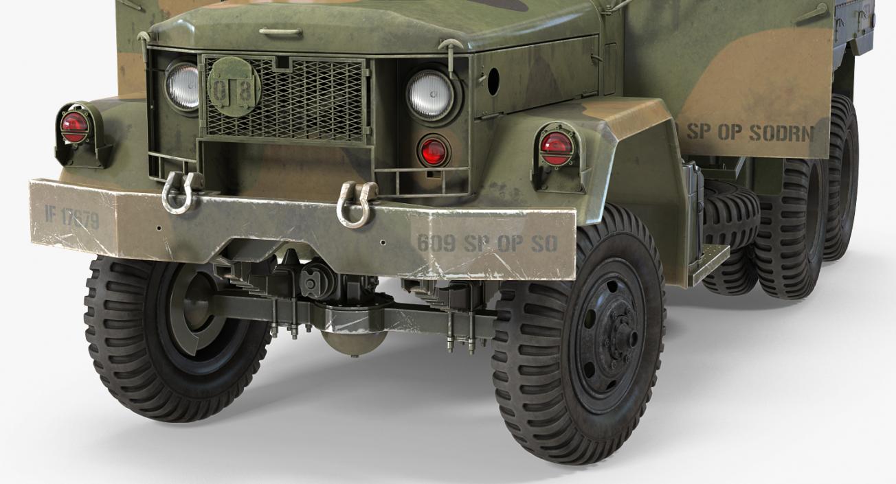 US Truck M109 Shop Van Rigged 3D model