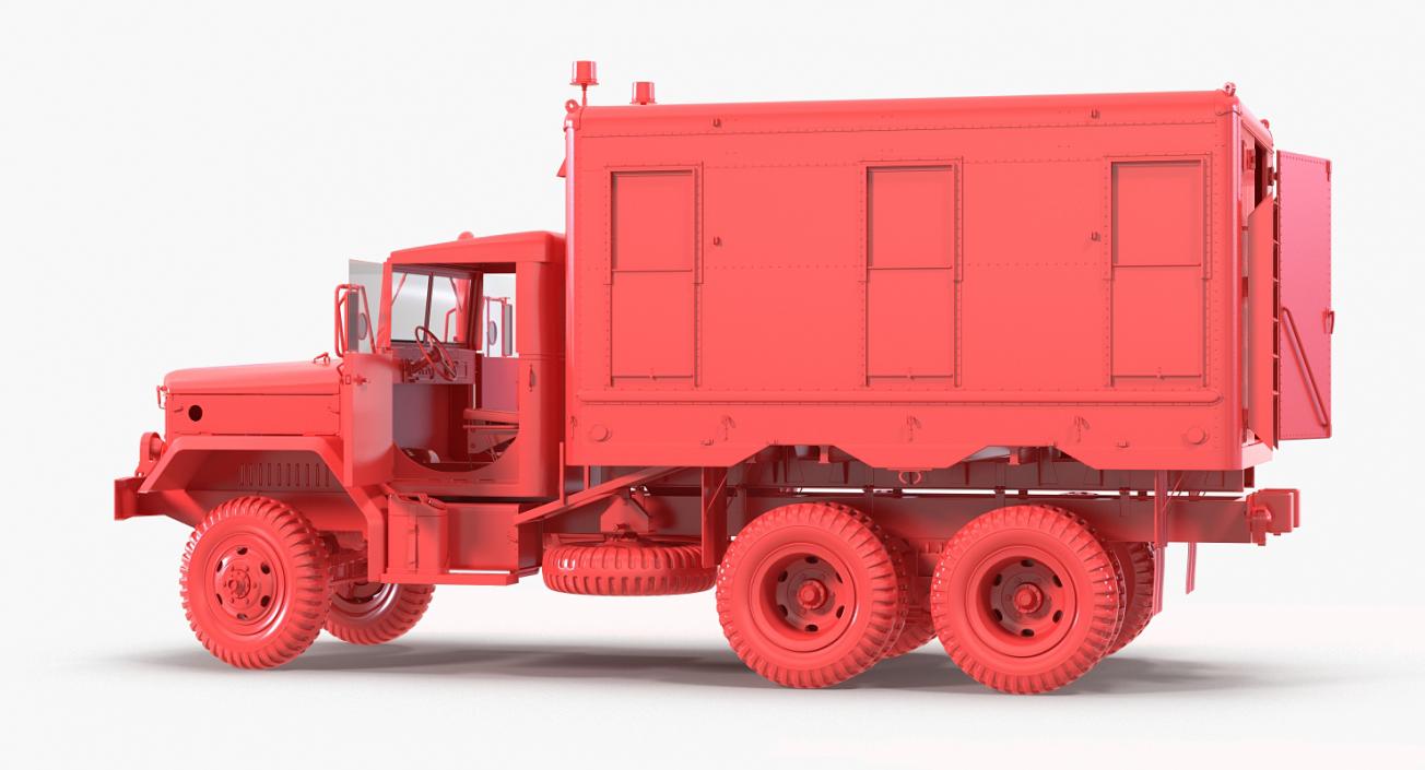 US Truck M109 Shop Van Rigged 3D model