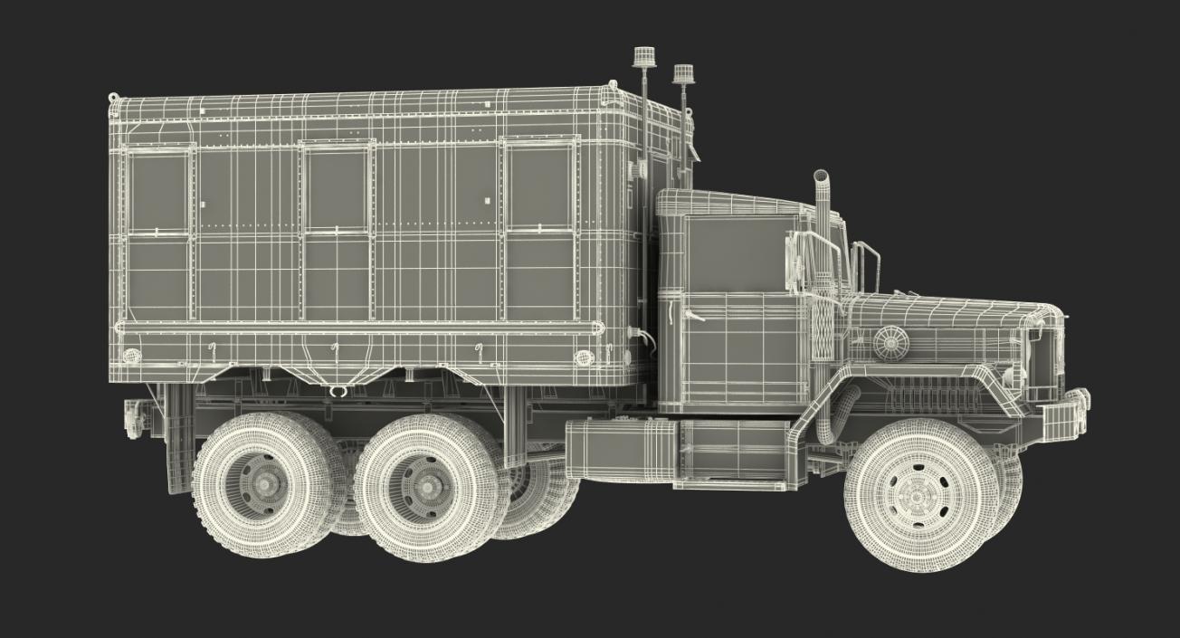 US Truck M109 Shop Van Rigged 3D model