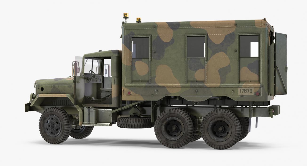 US Truck M109 Shop Van Rigged 3D model