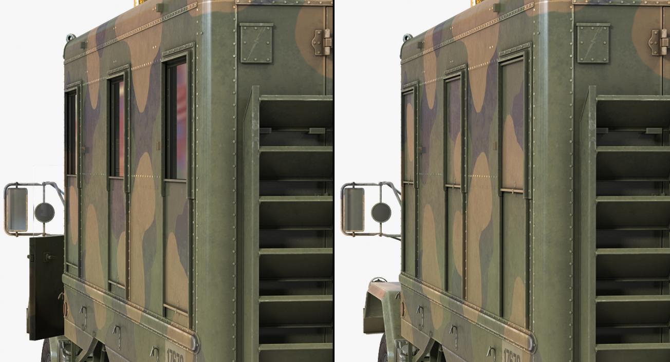 US Truck M109 Shop Van Rigged 3D model