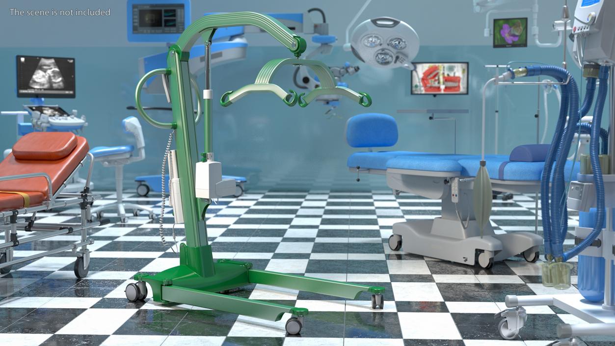 Patient Lift Rigged 3D model