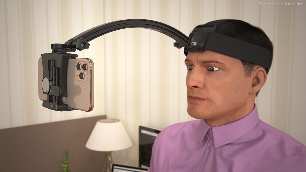 3D Head Mount Smartphone Holder model