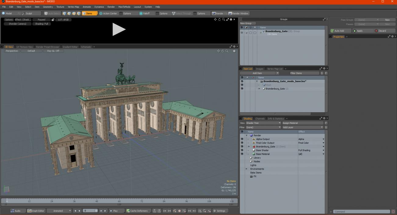 3D Brandenburg Gate