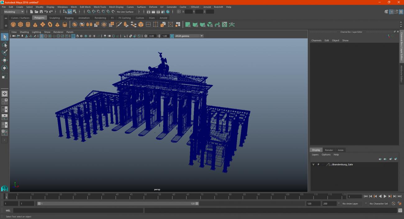 3D Brandenburg Gate