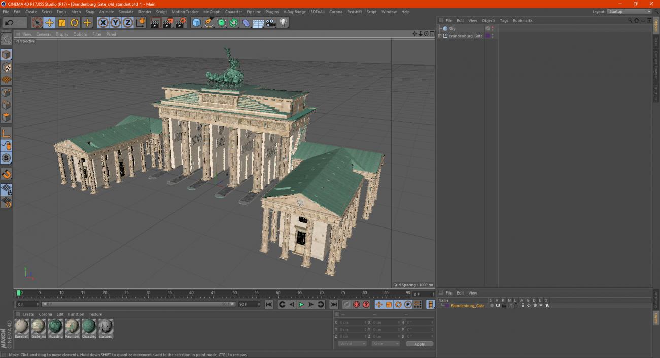 3D Brandenburg Gate