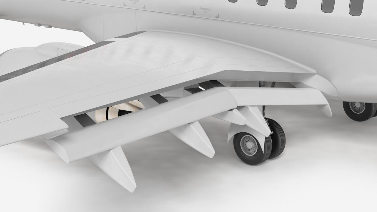 3D model Mitsubishi SpaceJet M90 Rigged