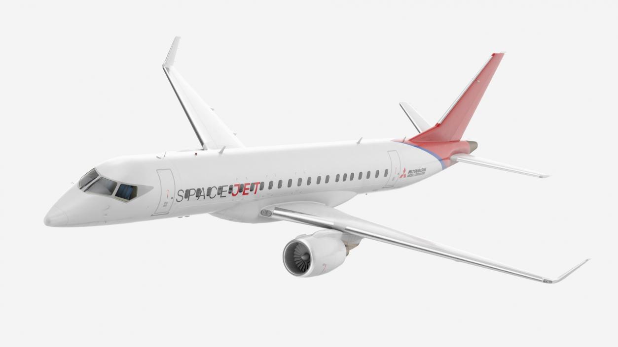 3D model Mitsubishi SpaceJet M90 Rigged