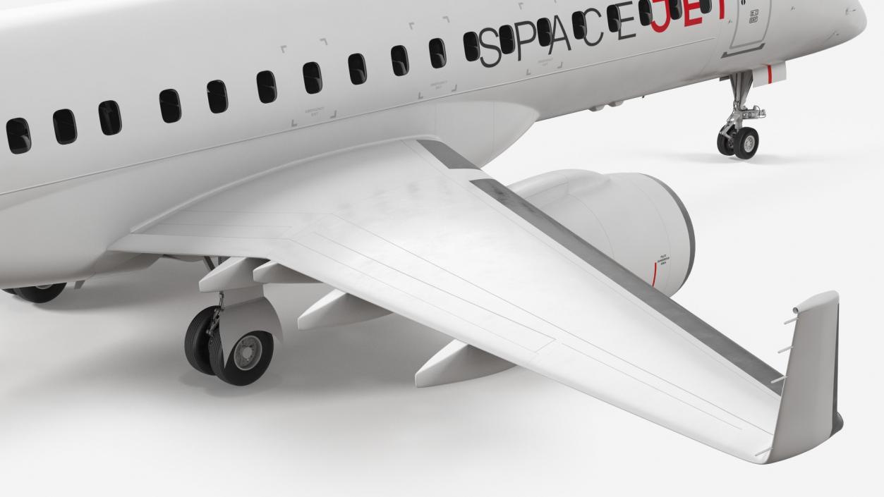 3D model Mitsubishi SpaceJet M90 Rigged