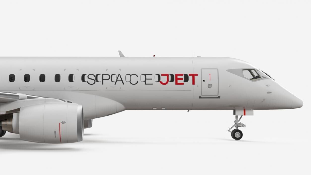 3D model Mitsubishi SpaceJet M90 Rigged