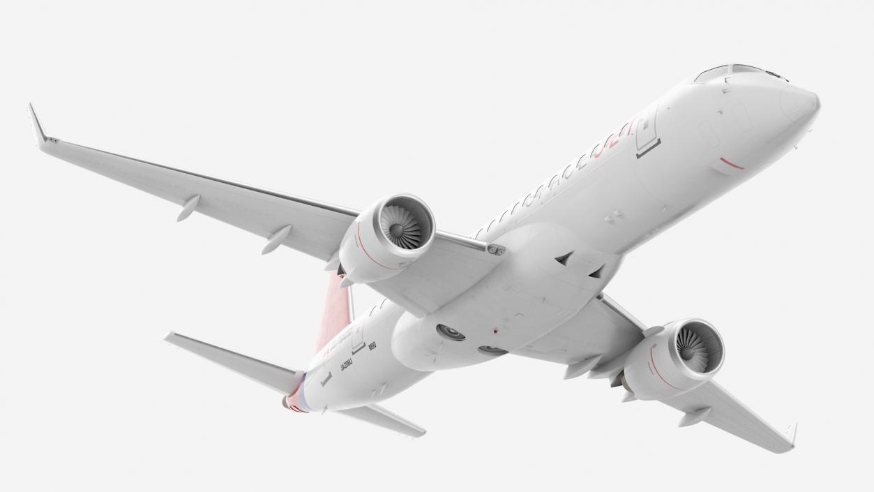 3D model Mitsubishi SpaceJet M90 Rigged