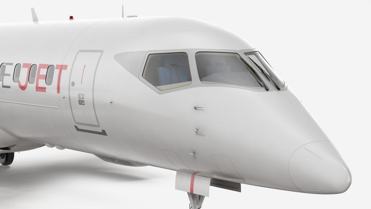 3D model Mitsubishi SpaceJet M90 Rigged