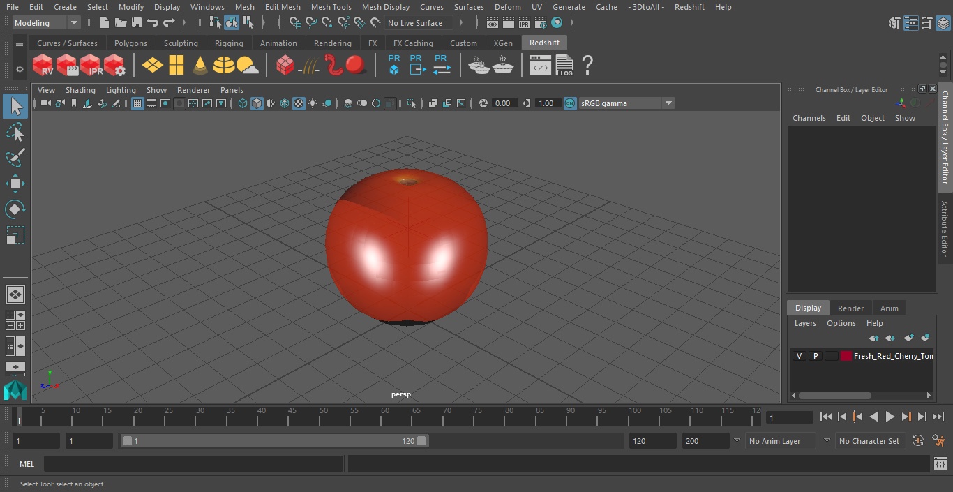 3D Fresh Red Cherry Tomato model