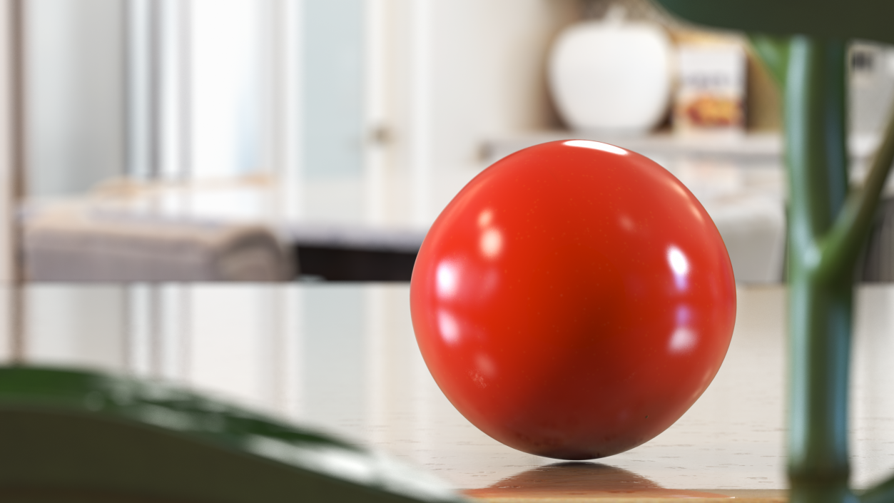 3D Fresh Red Cherry Tomato model