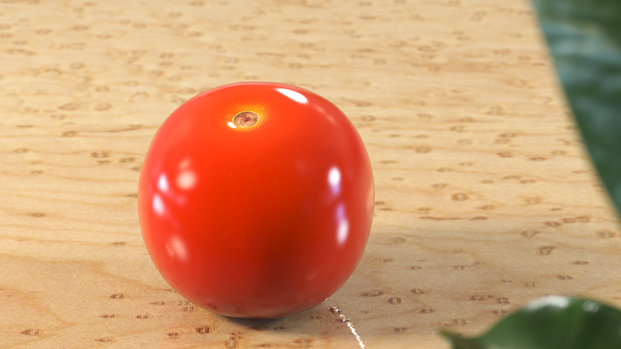 3D Fresh Red Cherry Tomato model