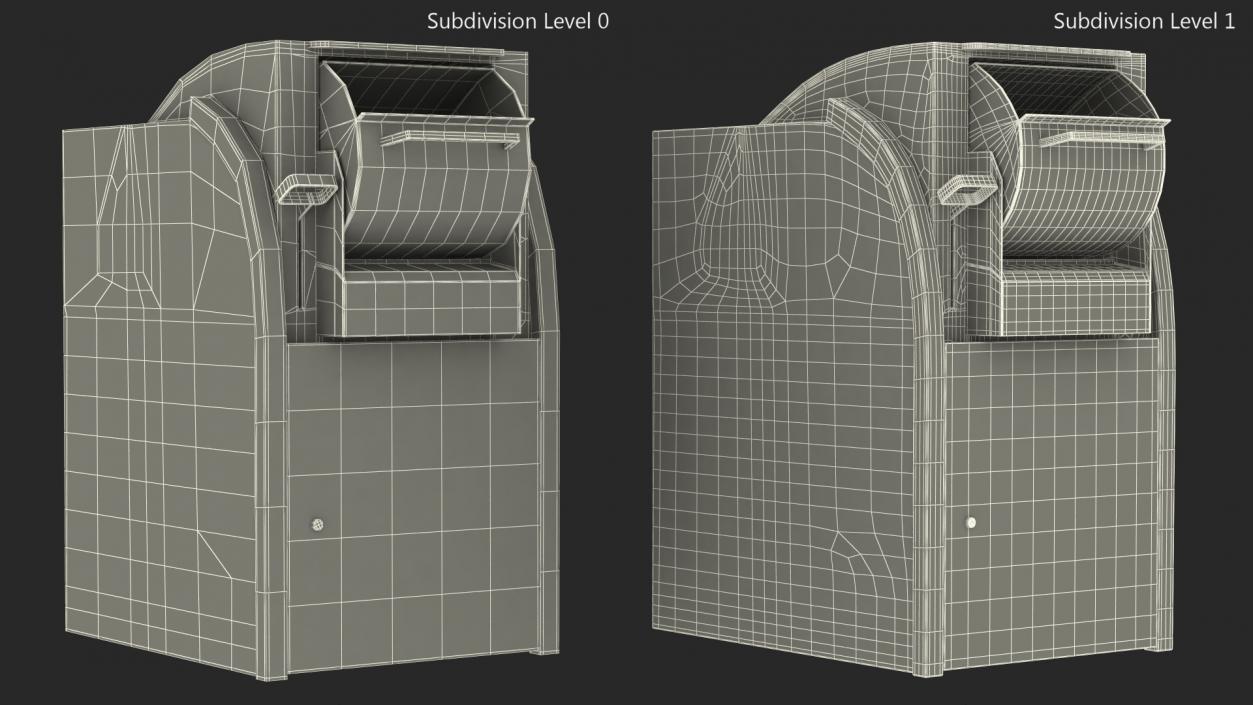 Drop Box Open Large 3D model