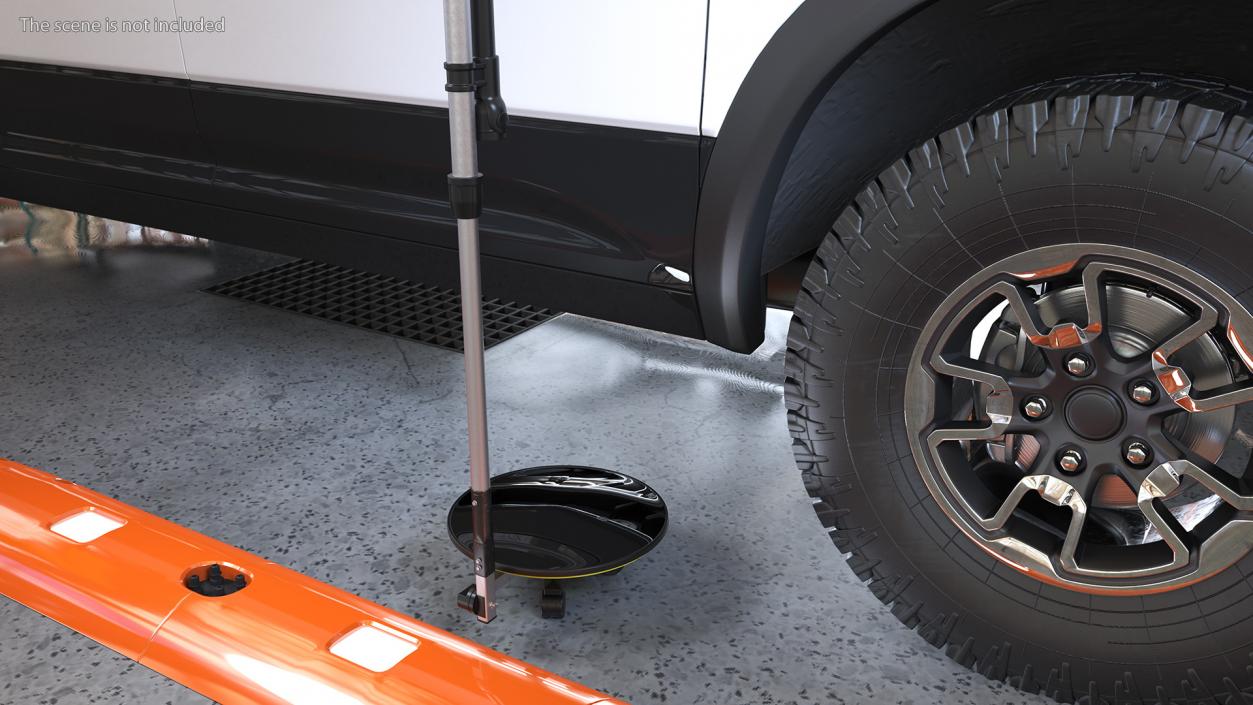 3D Telescopic Under Car Inspection Mirror model